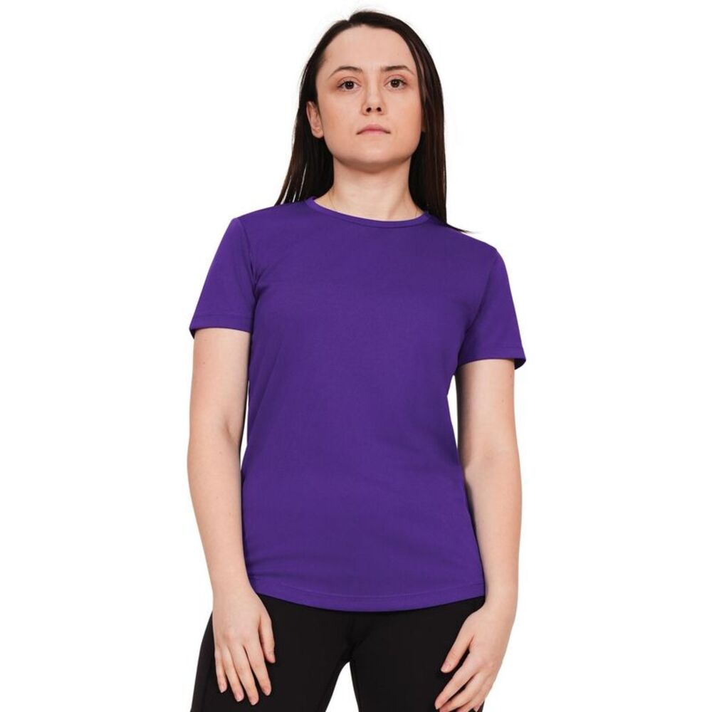 Casual Classics Womens/Ladies Original Tech T-Shirt / Purple